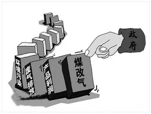 煤改氣使用天然氣，成本高